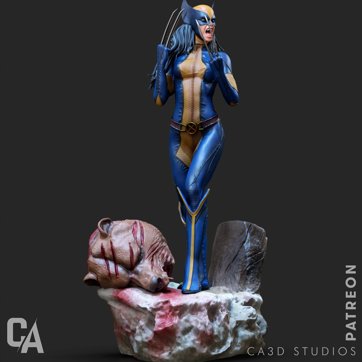 X-23 resin figure