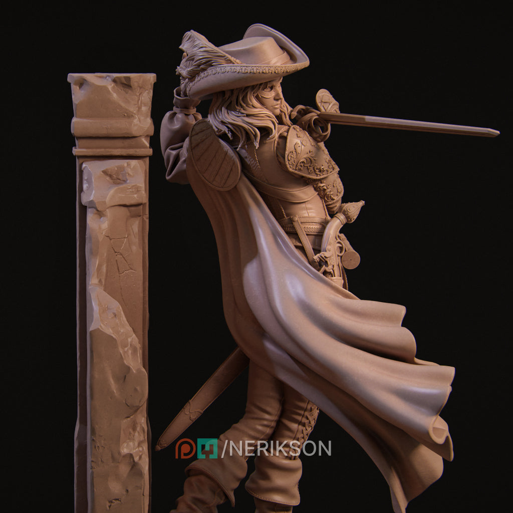 Camilla, the Duelist | 32mm–140mm | 3D Printed Figure | Art Piece | Nerikson | Nerdy Creations