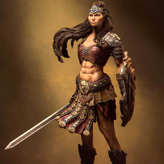 Reika the Gladiator | 32mm–140mm | 3D Printed Figure | Art Piece | Nerikson | Nerdy Creations