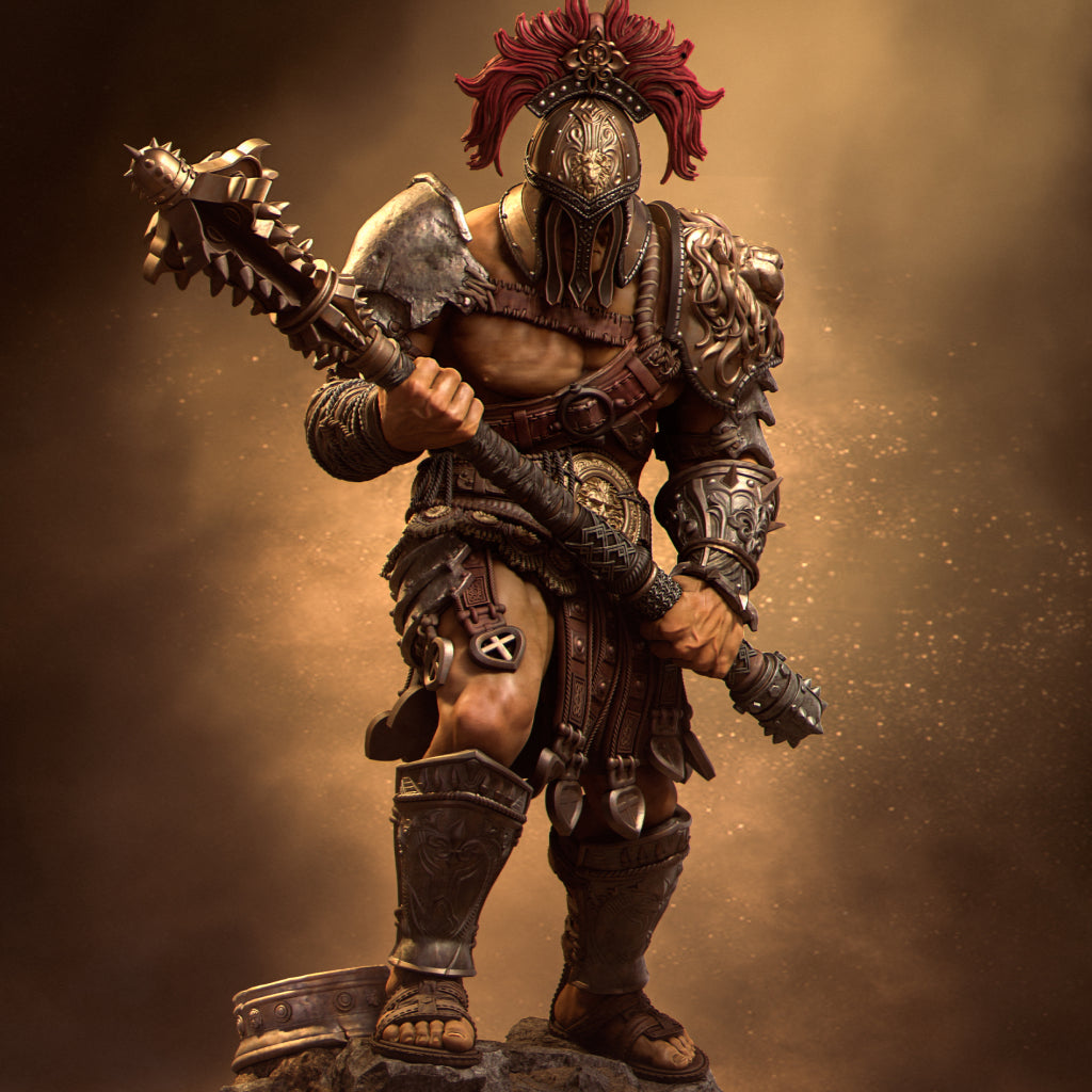Gladiator Skullcrusher | 32mm–140mm | 3D Printed Figure | Art Piece | Nerikson | Nerdy Creations