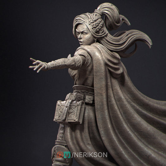 Elara, the Elven Mage | 32mm–140mm | 3D Printed Figure | Art Piece | Nerikson | Nerdy Creations