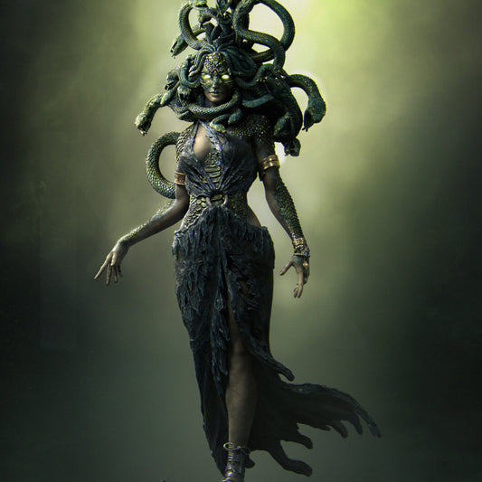 Medusa | 32mm–140mm | 3D Printed Figure | Art Piece | Nerikson | Nerdy Creations