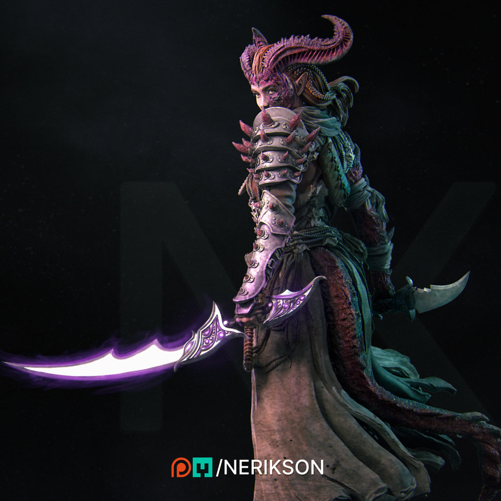 Iensi | 140mm | 3D Printed Bust | Art Piece | Nerikson | Nerdy Creations