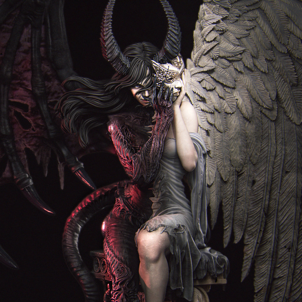 Rylana — The Face of Evil | 32mm–140mm | 3D Printed Figure | Art Piece | Nerikson | Nerdy Creations