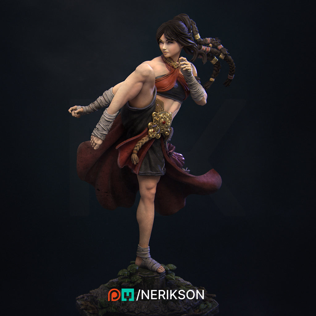 Jingwei the Monk (Not Over Yet) | 140mm | 3D Printed Diorama Set | Art Piece | Nerikson | Nerdy Creations