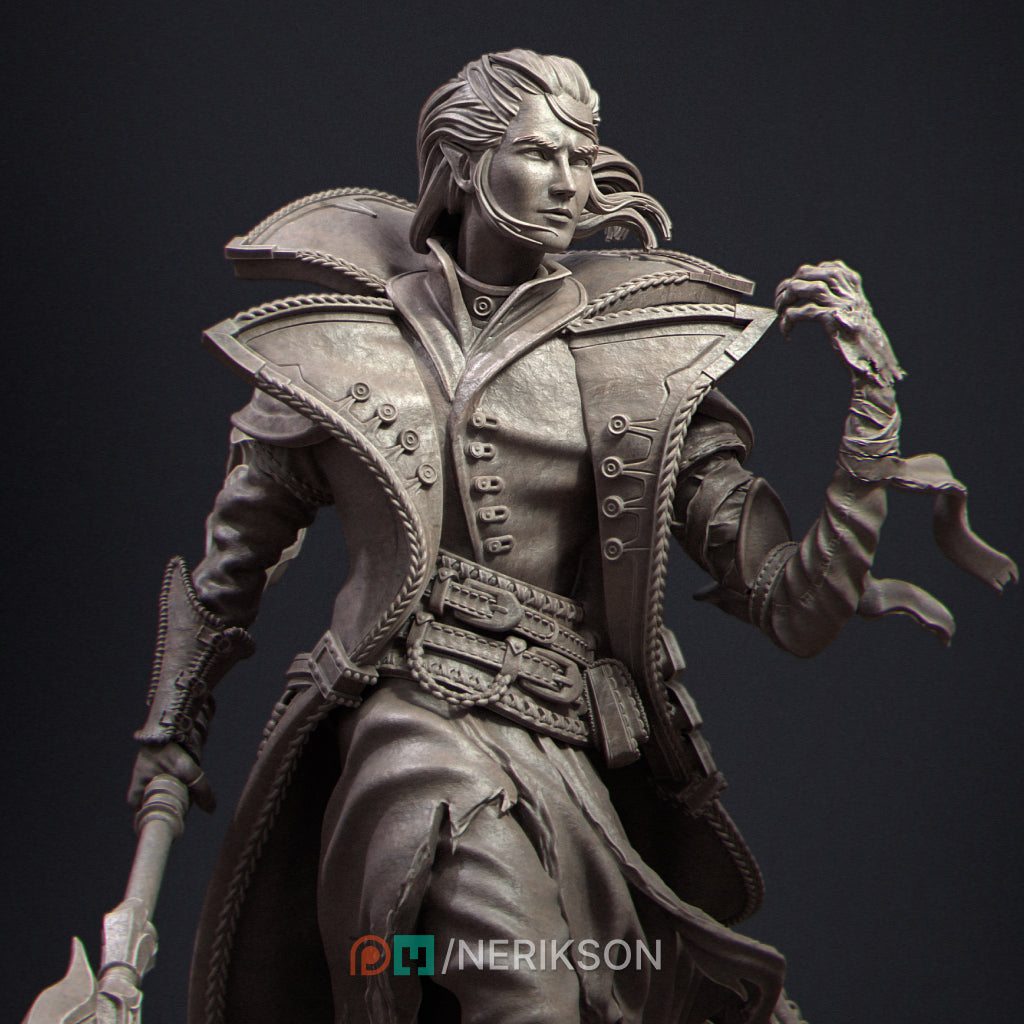 Vaelin, the Vampire Elf Warlock | 32mm–140mm | 3D Printed Figure | Art Piece | Nerikson | Nerdy Creations