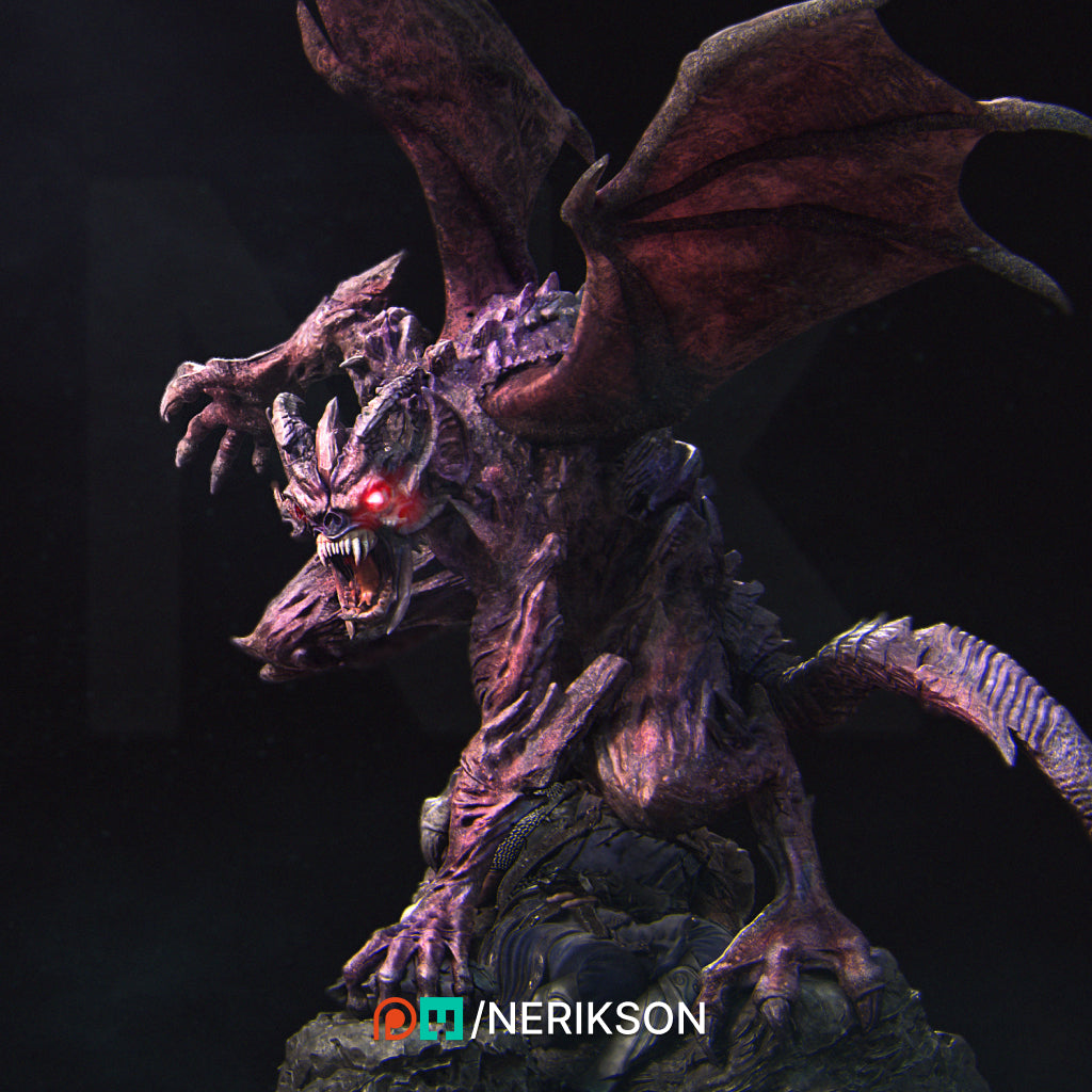 Steve the Demon Imp | 32mm & 140mm | 3D Printed Figure | Art Piece | Nerikson | Nerdy Creations