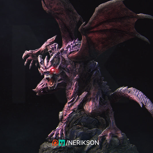 Steve the Demon Imp | 32mm & 140mm | 3D Printed Figure | Art Piece | Nerikson | Nerdy Creations