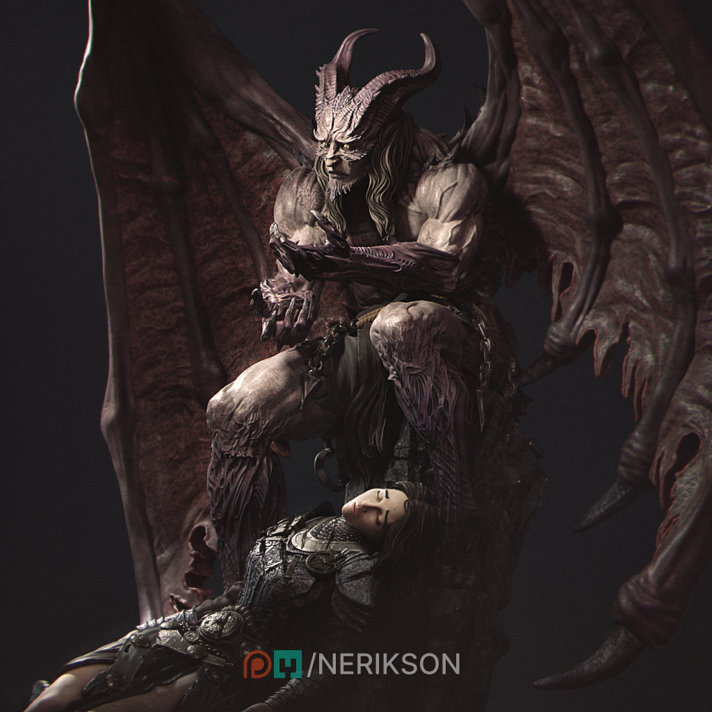 What Have I Become | 32mm–140mm | 3D Printed Figure | Art Piece | Nerikson | Nerdy Creations