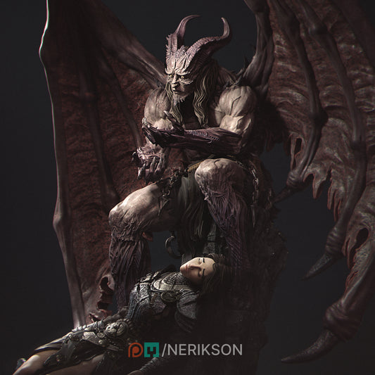 What Have I Become | 32mm–140mm | 3D Printed Figure | Art Piece | Nerikson | Nerdy Creations