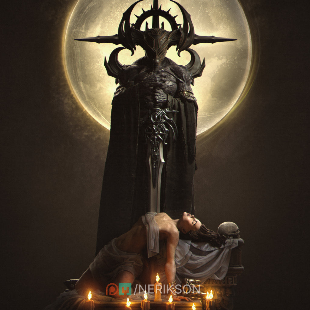 Dark Ending | 32mm–140mm | 3D Printed Figure | Art Piece | Nerikson | Nerdy Creations