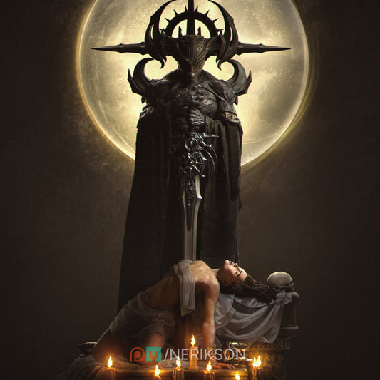 Dark Ending | 32mm–140mm | 3D Printed Figure | Art Piece | Nerikson | Nerdy Creations