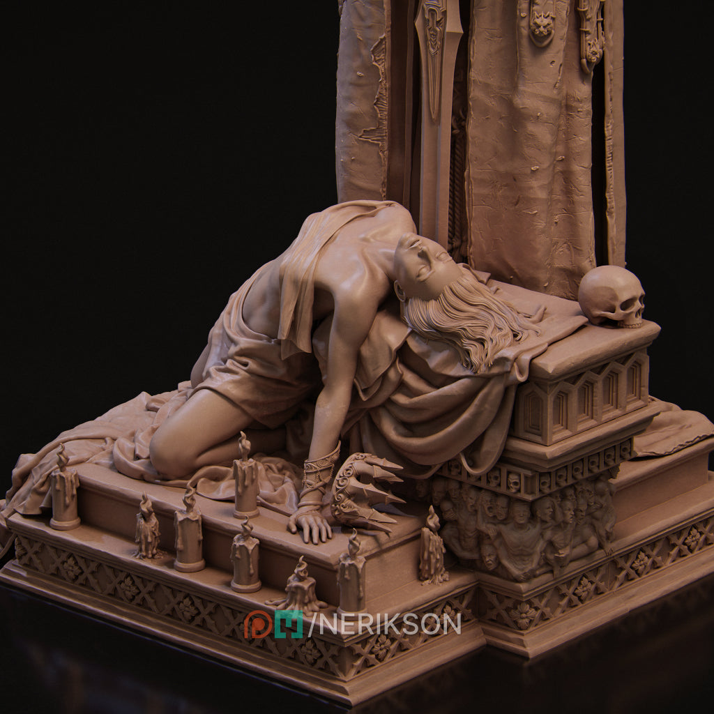 Dark Ending | 32mm–140mm | 3D Printed Figure | Art Piece | Nerikson | Nerdy Creations