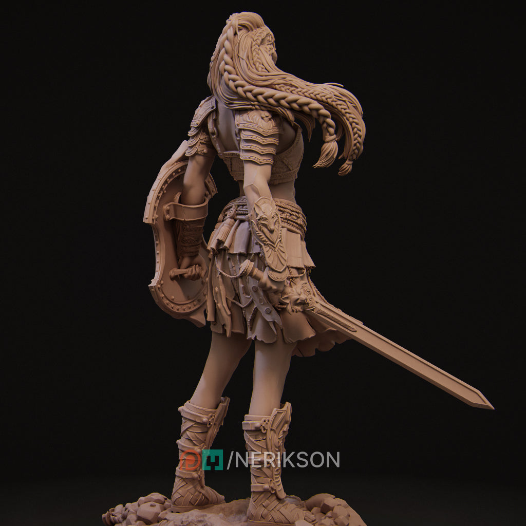 Reika the Gladiator | 32mm–140mm | 3D Printed Figure | Art Piece | Nerikson | Nerdy Creations