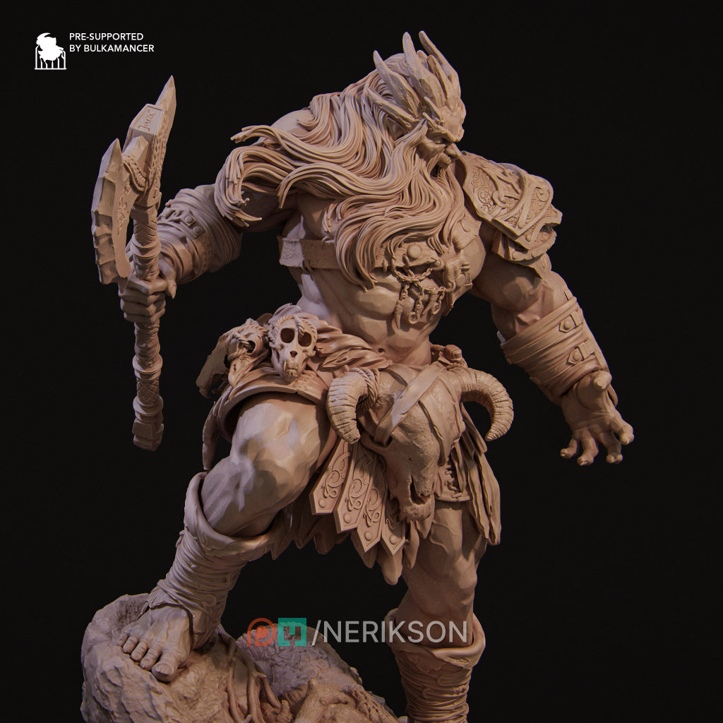 Korlgar, the Stone Giant | 32mm–140mm | 3D Printed Figure | Art Piece | Nerikson | Nerdy Creations