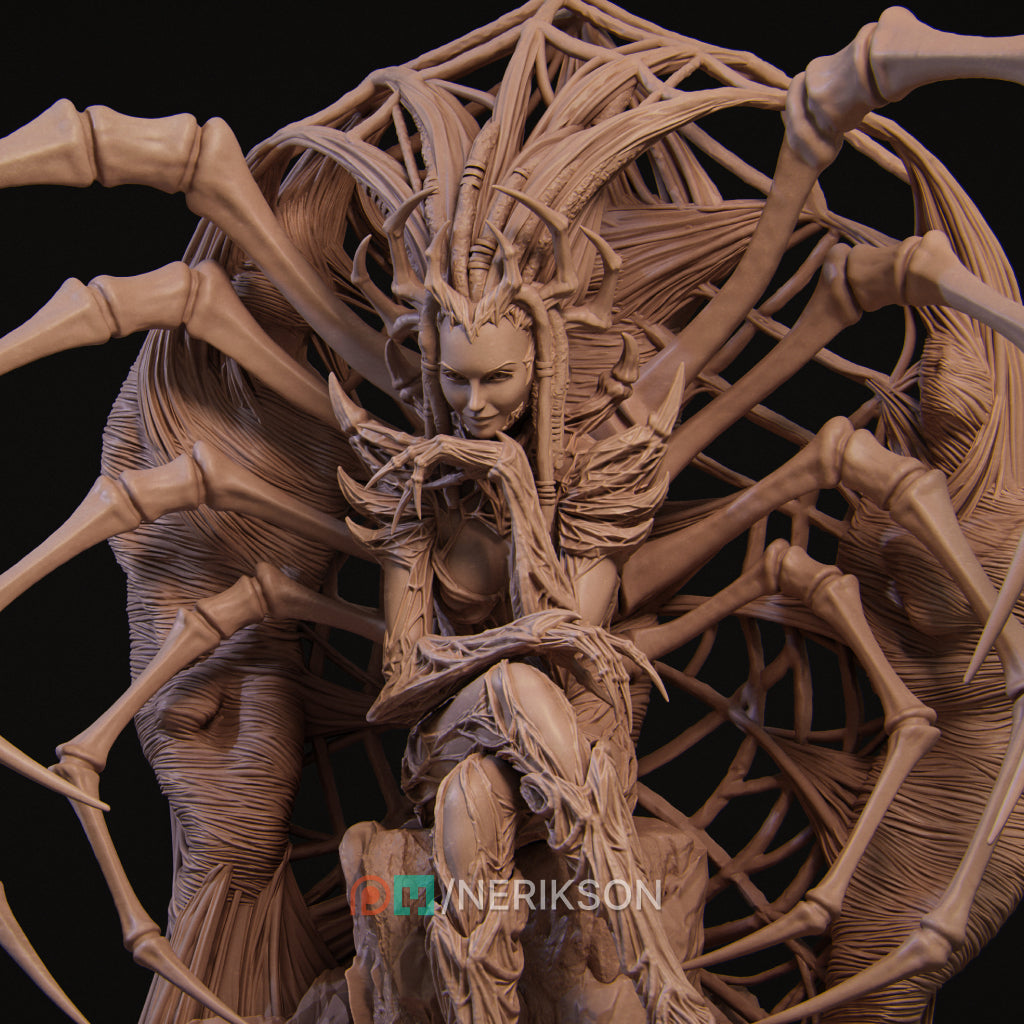 Web of the Spider Queen | 32mm–140mm | 3D Printed Figure | Art Piece | Nerikson | Nerdy Creations