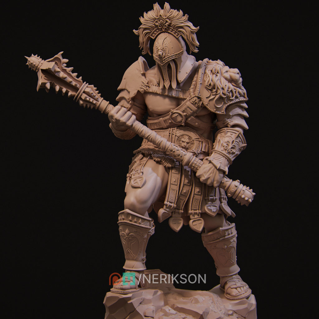 Gladiator Skullcrusher | 32mm–140mm | 3D Printed Figure | Art Piece | Nerikson | Nerdy Creations