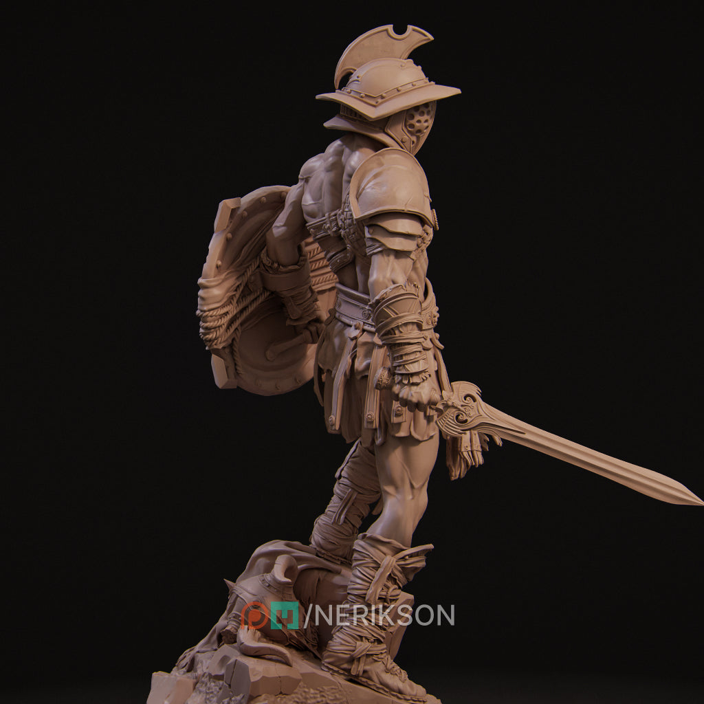 Gladiator Swordsman | 32mm–140mm | 3D Printed Figure | Art Piece | Nerikson | Nerdy Creations