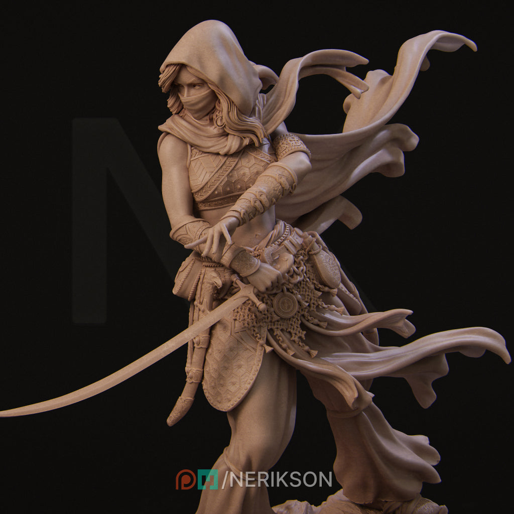 Warrior of the Sands | 32mm–140mm | 3D Printed Figure | Art Piece | Nerikson | Nerdy Creations