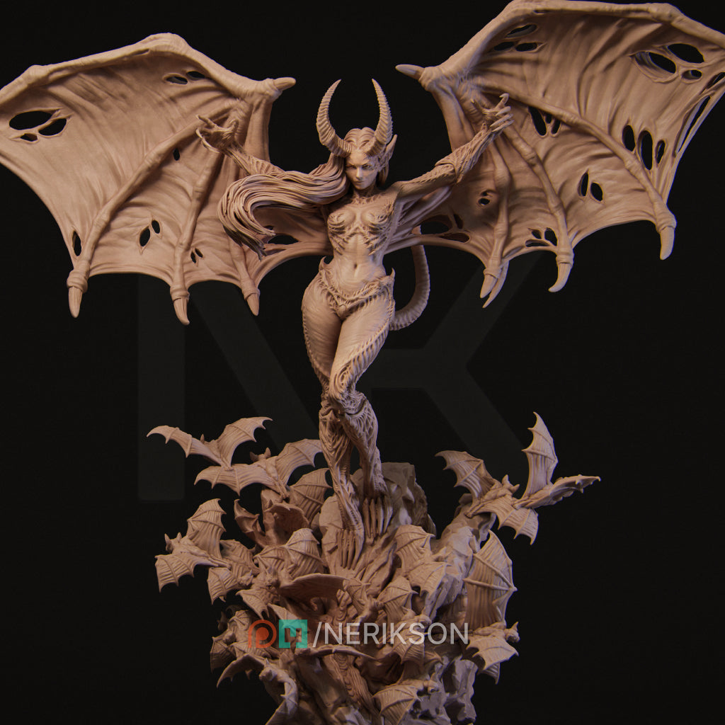 Rylana — The Succubus | 32mm–140mm | 3D Printed Figure | Art Piece | Nerikson | Nerdy Creations