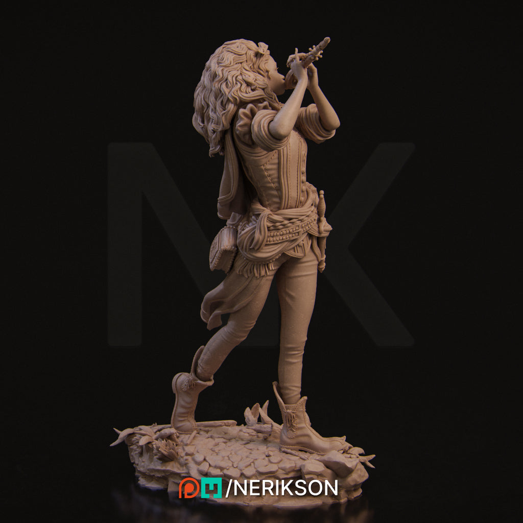 Inithia the Bard | 140mm | 3D Printed Bust | Art Piece | Nerikson | Nerdy Creations