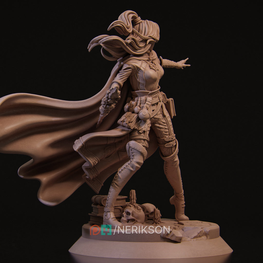 Elara, the Elven Mage | 32mm–140mm | 3D Printed Figure | Art Piece | Nerikson | Nerdy Creations