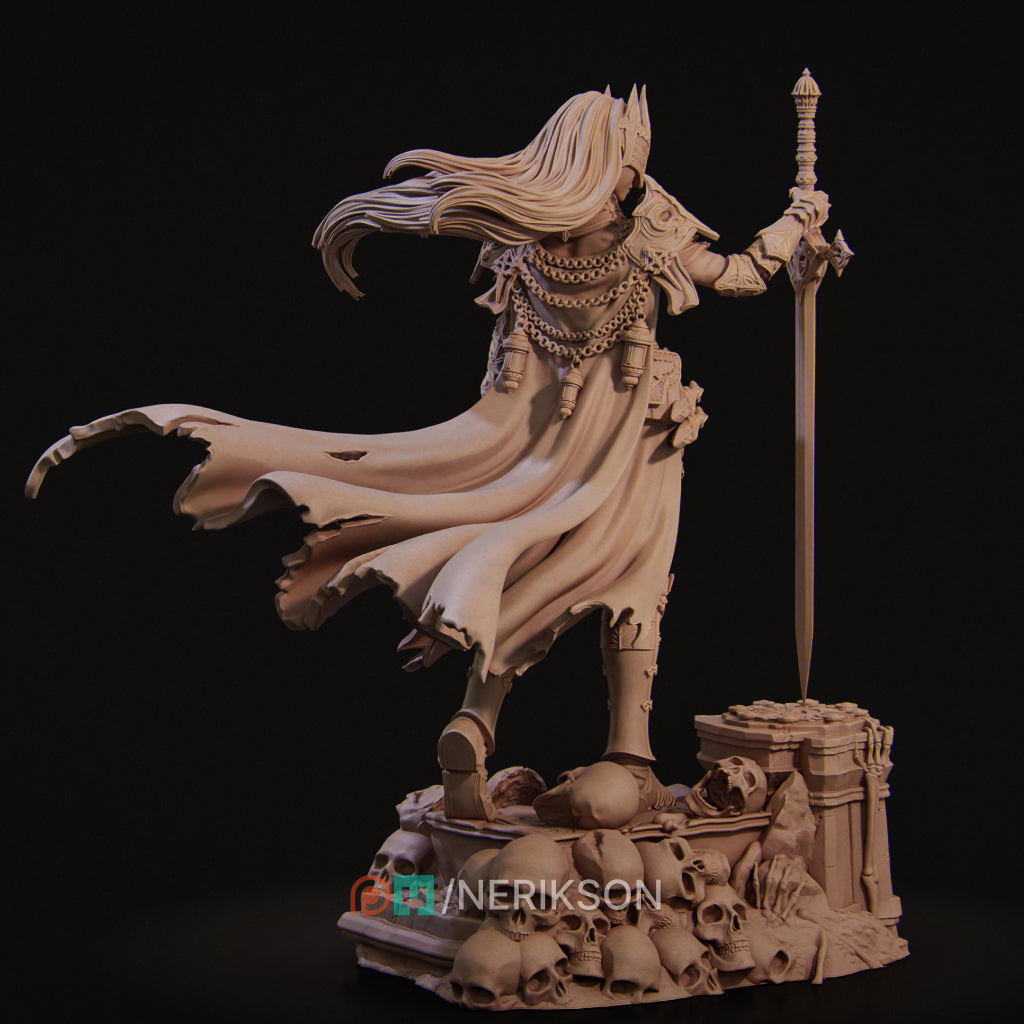 Laenith, the Death Domain Cleric | 32mm–140mm | 3D Printed Figure | Art Piece | Nerikson | Nerdy Creations