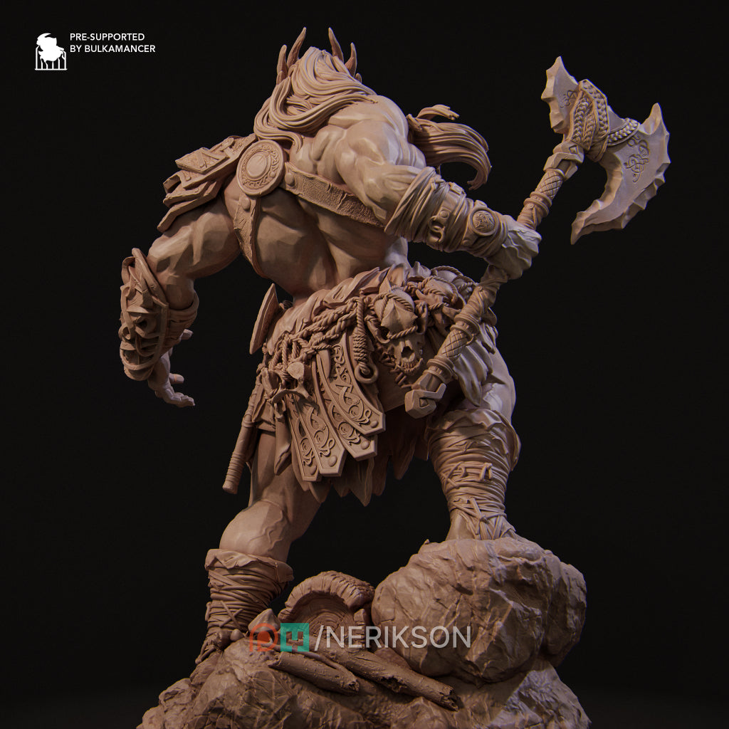 Korlgar, the Stone Giant | 32mm–140mm | 3D Printed Figure | Art Piece | Nerikson | Nerdy Creations