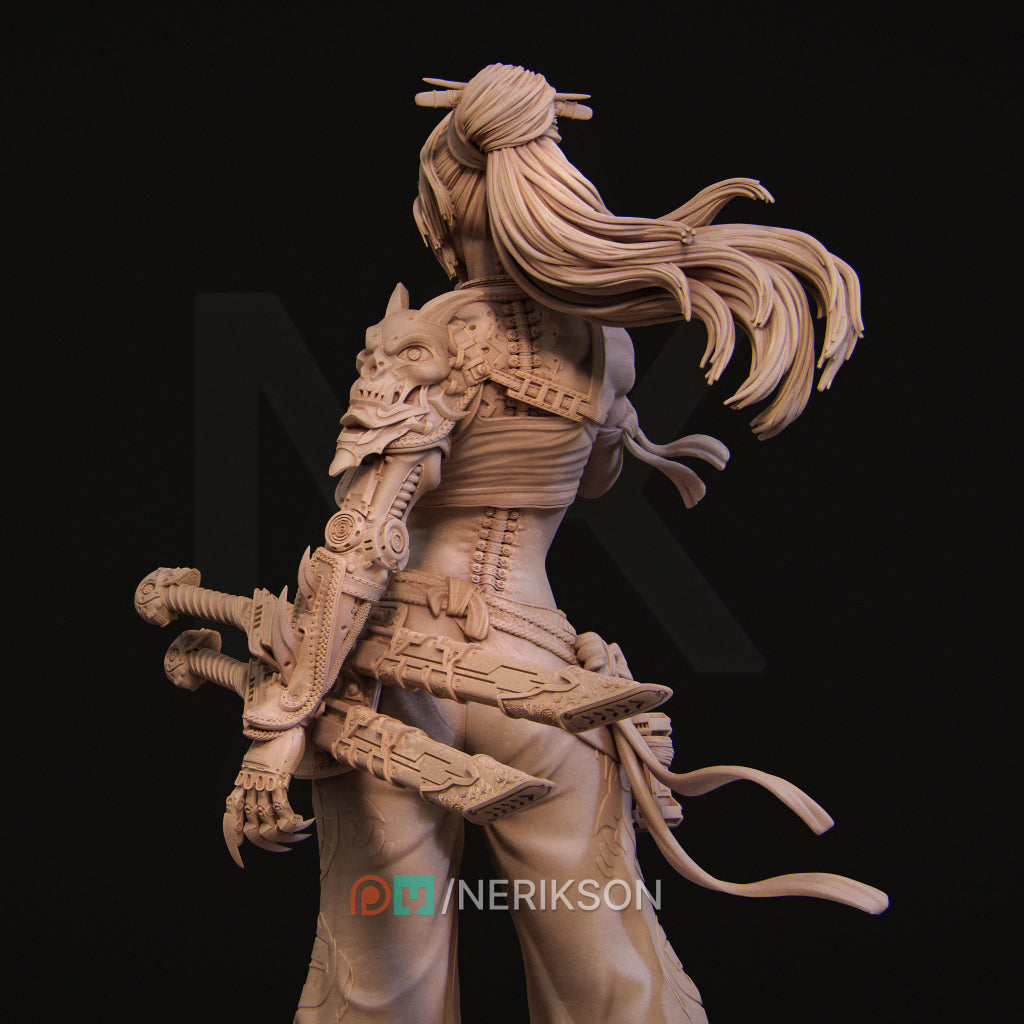 Neo-Nixxi | 32mm–140mm | 3D Printed Figure | Art Piece | Nerikson | Nerdy Creations