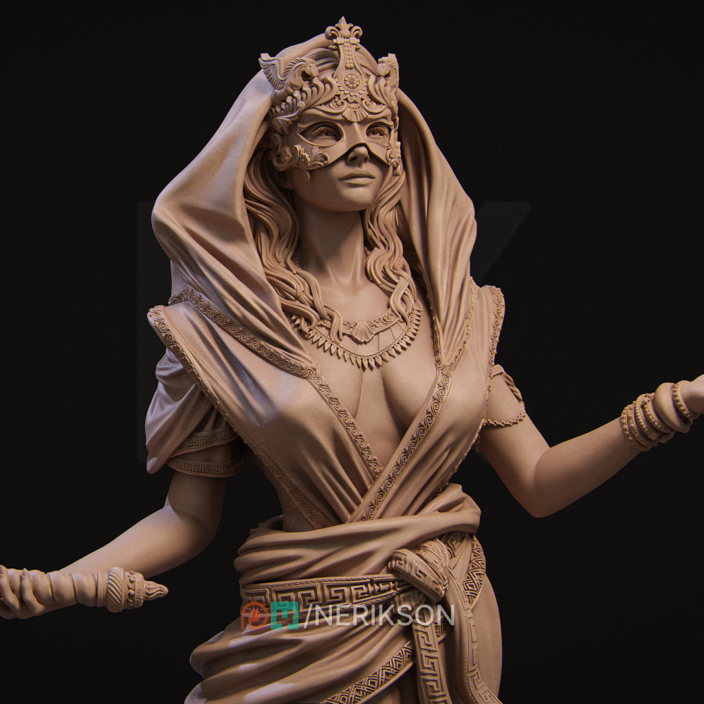 Lakhesis | 140mm | 3D Printed Bust | Art Piece | Nerikson | Nerdy Creations