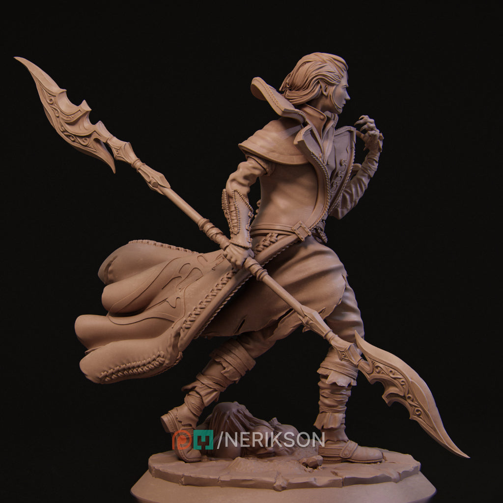 Vaelin, the Vampire Elf Warlock | 32mm–140mm | 3D Printed Figure | Art Piece | Nerikson | Nerdy Creations