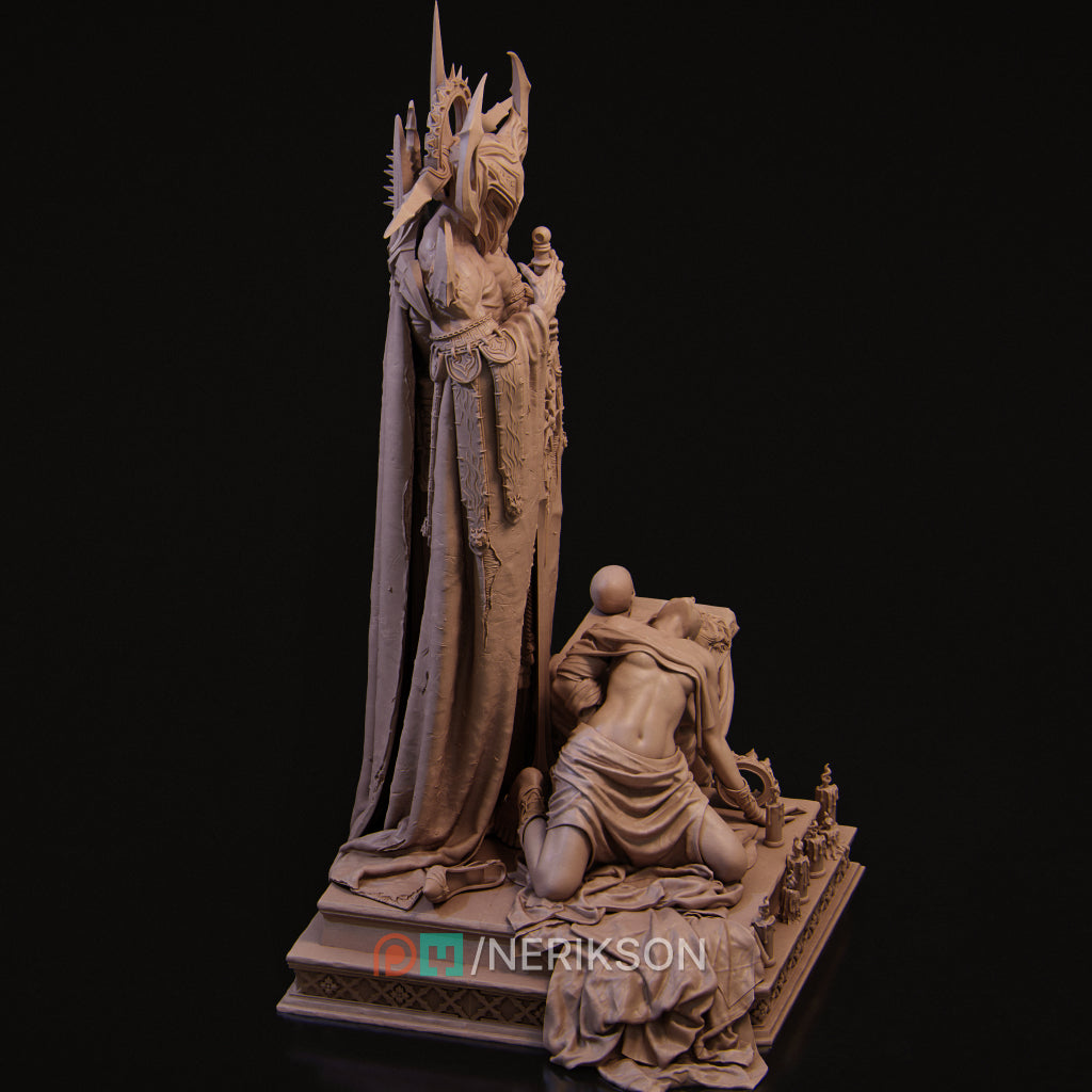 Dark Ending | 32mm–140mm | 3D Printed Figure | Art Piece | Nerikson | Nerdy Creations