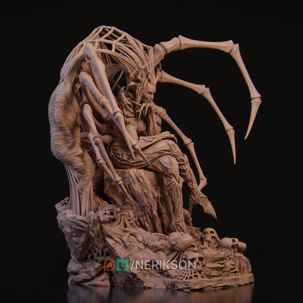 Web of the Spider Queen | 32mm–140mm | 3D Printed Figure | Art Piece | Nerikson | Nerdy Creations