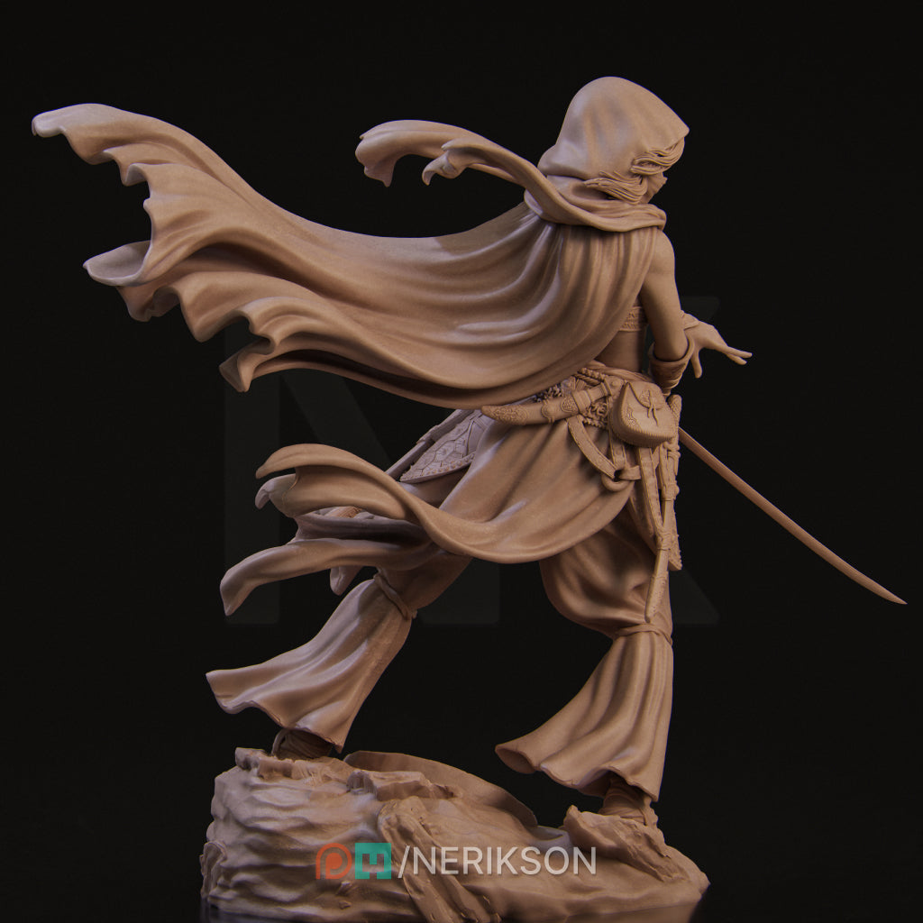 Warrior of the Sands | 32mm–140mm | 3D Printed Figure | Art Piece | Nerikson | Nerdy Creations