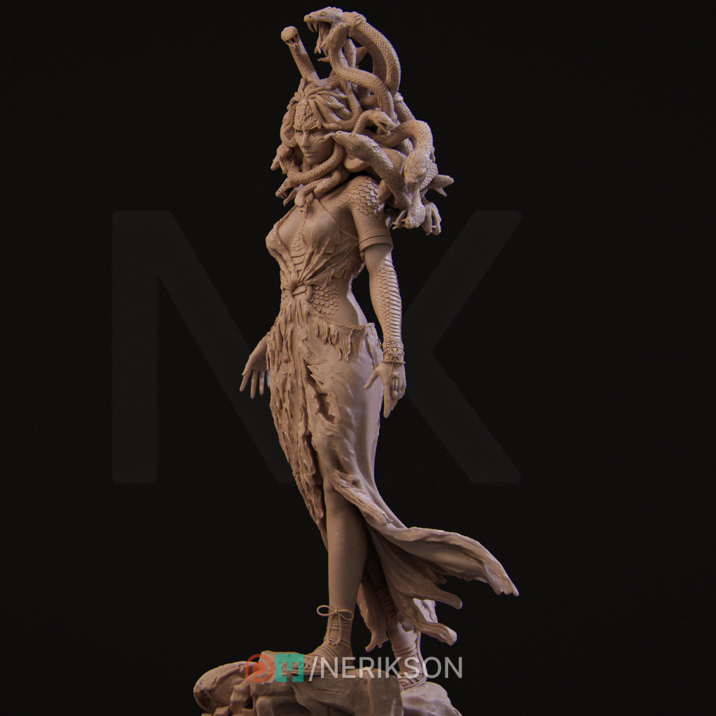 Medusa | 32mm–140mm | 3D Printed Figure | Art Piece | Nerikson | Nerdy Creations