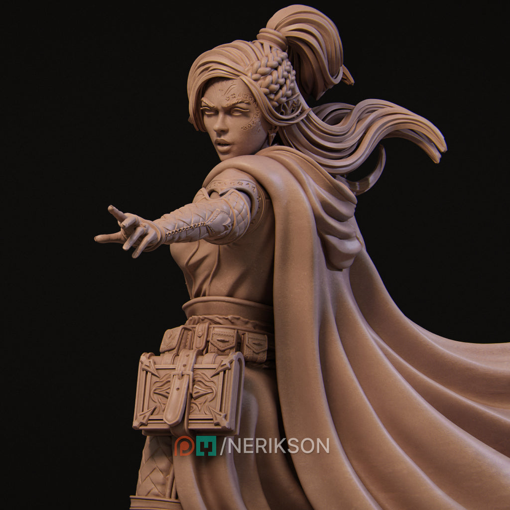 Elara, the Elven Mage | 32mm–140mm | 3D Printed Figure | Art Piece | Nerikson | Nerdy Creations