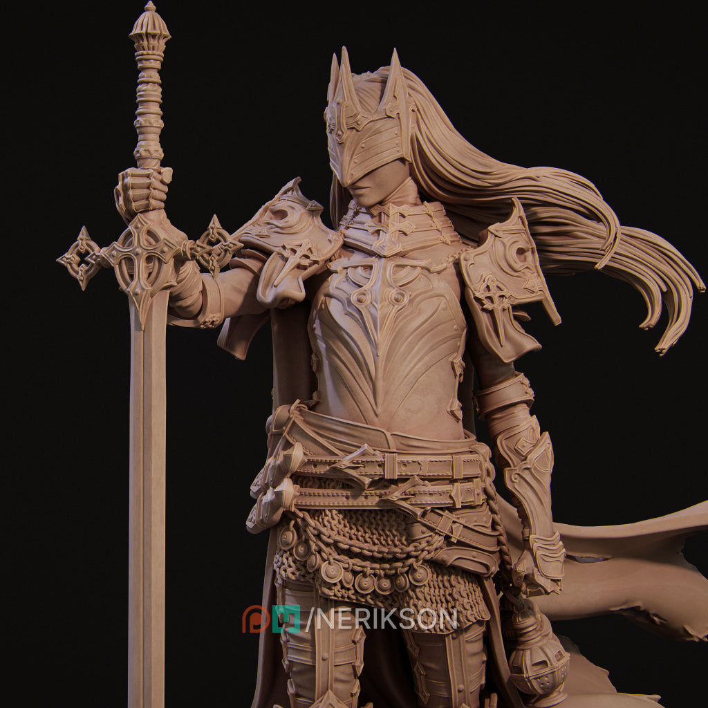 Laenith, the Death Domain Cleric | 32mm–140mm | 3D Printed Figure | Art Piece | Nerikson | Nerdy Creations