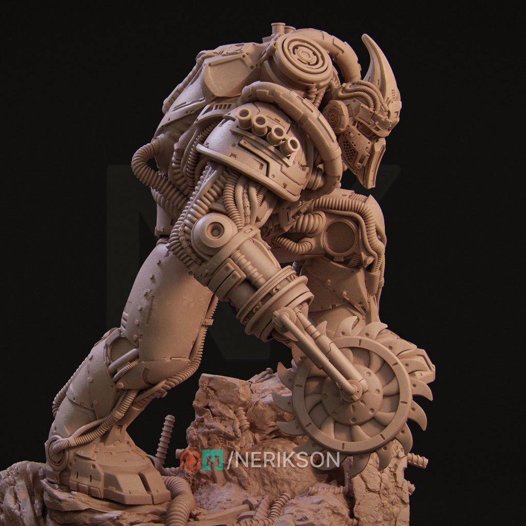 Steampunk Little Girl | 32mm & 75mm | 3D Printed Figure | Art Piece | Nerikson | Nerdy Creations