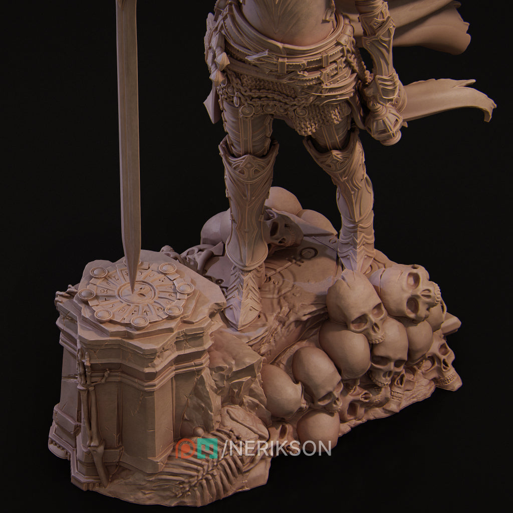 Laenith, the Death Domain Cleric | 32mm–140mm | 3D Printed Figure | Art Piece | Nerikson | Nerdy Creations