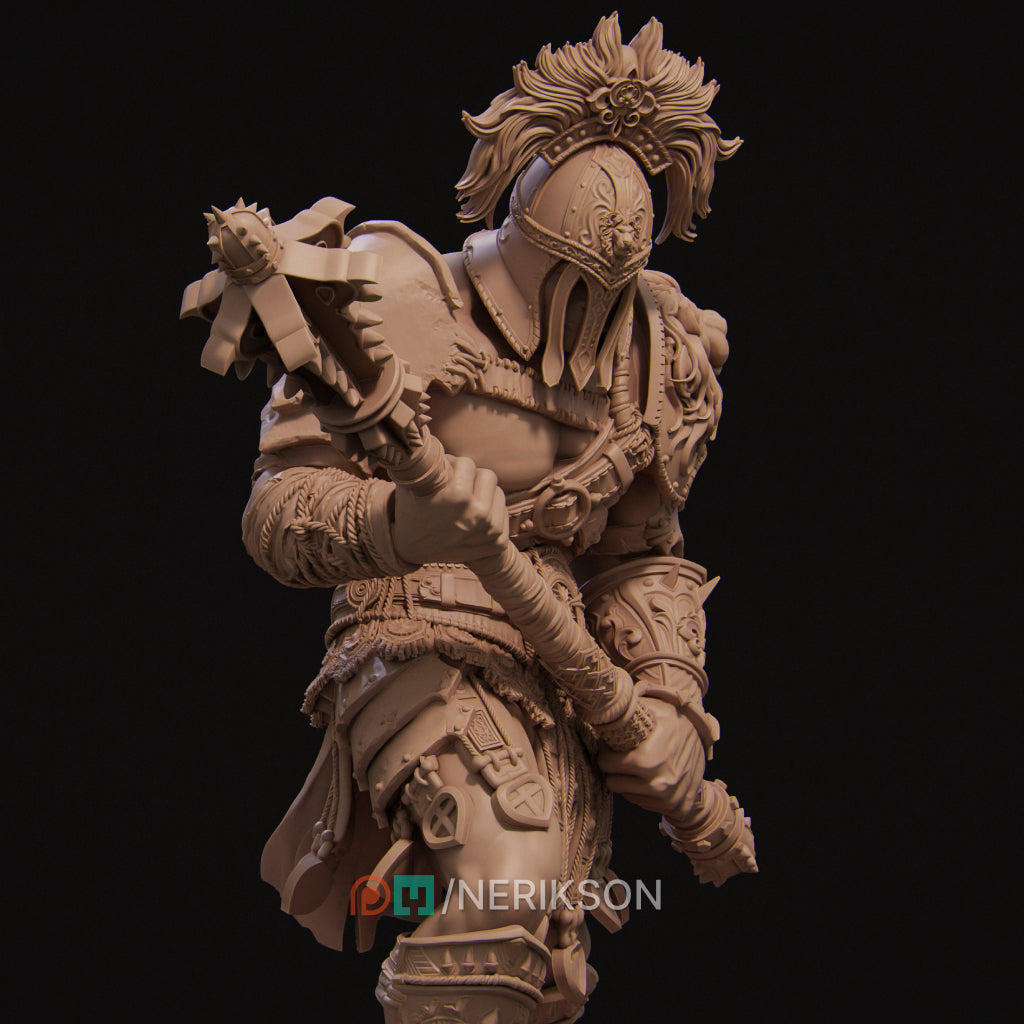 Gladiator Skullcrusher | 32mm–140mm | 3D Printed Figure | Art Piece | Nerikson | Nerdy Creations