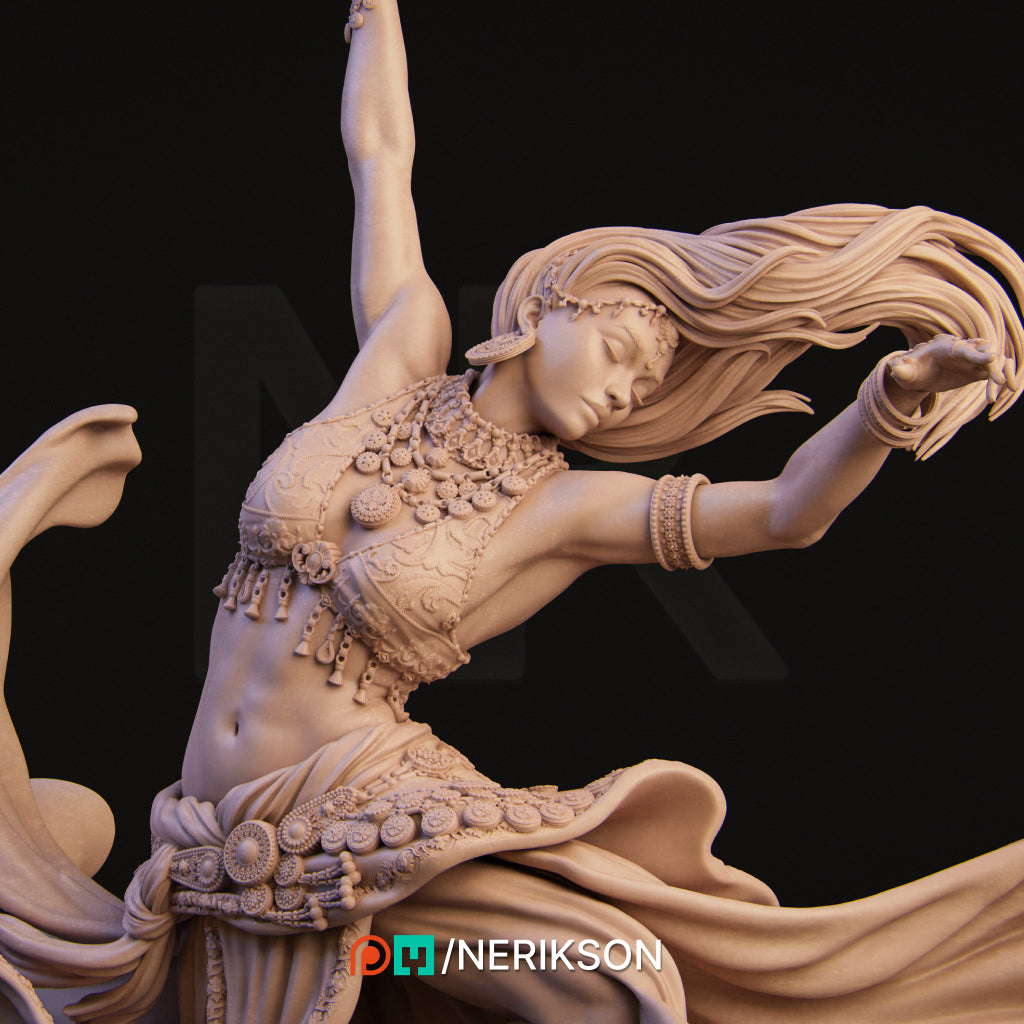 Sound of Night | 32mm–140mm | 3D Printed Figure | Art Piece | Nerikson | Nerdy Creations