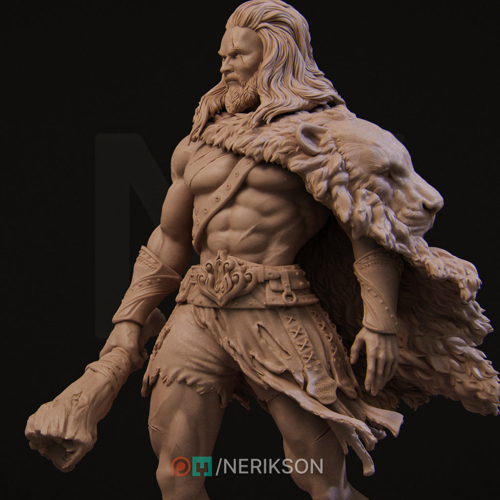 Heracles | 140mm | 3D Printed Bust | Art Piece | Nerikson | Nerdy Creations