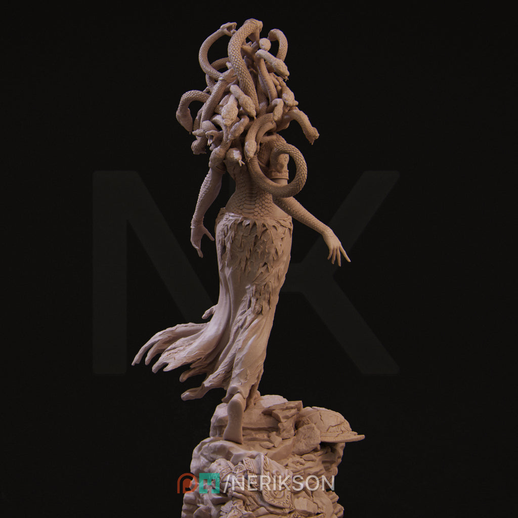 Medusa | 32mm–140mm | 3D Printed Figure | Art Piece | Nerikson | Nerdy Creations