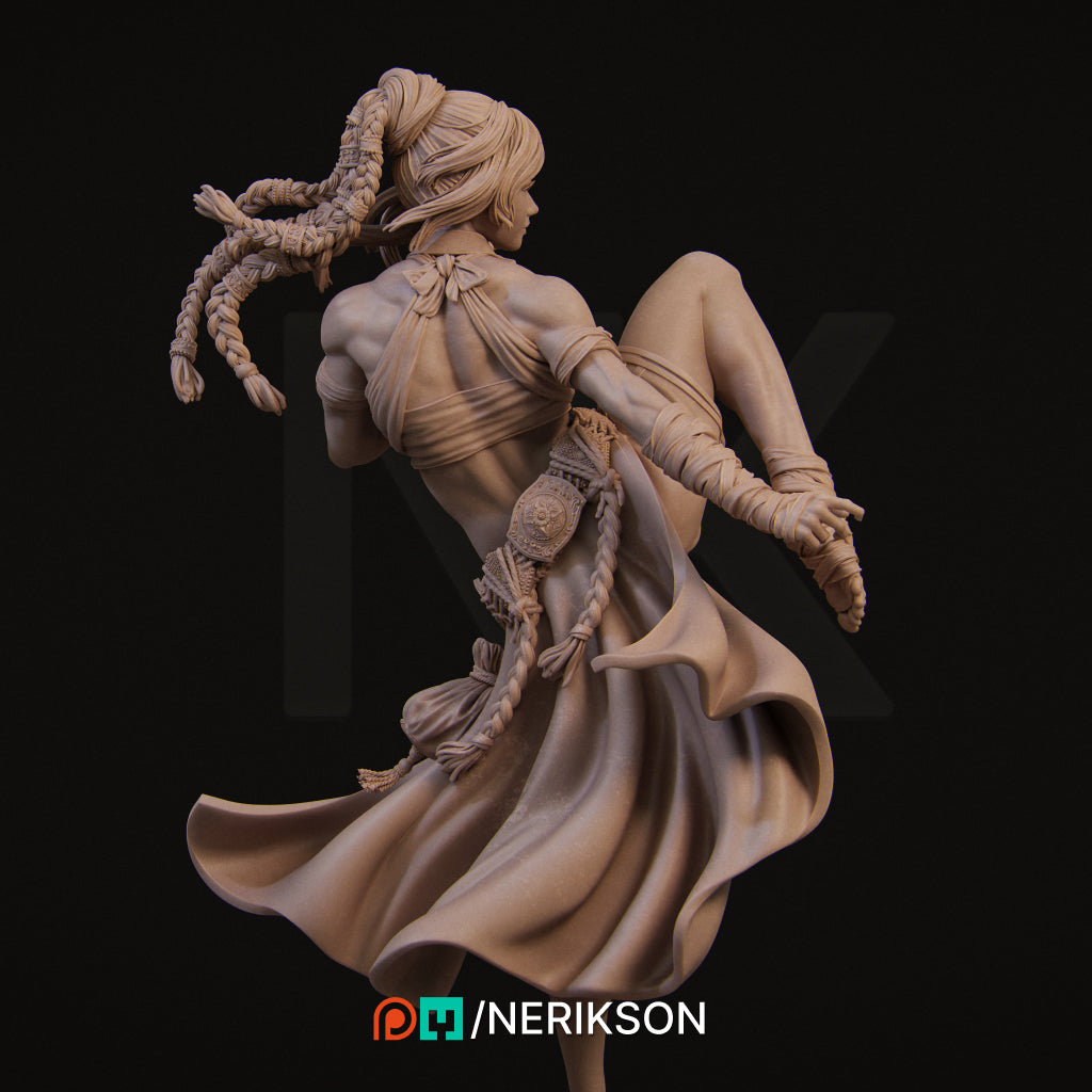 Jingwei the Monk | 140mm | 3D Printed Diorama Bust | Art Piece | Nerikson | Nerdy Creations