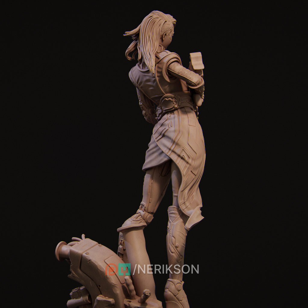 Aryn the Sniper Assassin (standing pose) | 32mm–140mm | 3D Printed Figure | Art Piece | Nerikson | Nerdy Creations