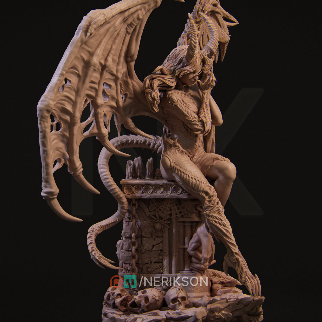 Rylana — The Face of Evil | 32mm–140mm | 3D Printed Figure | Art Piece | Nerikson | Nerdy Creations