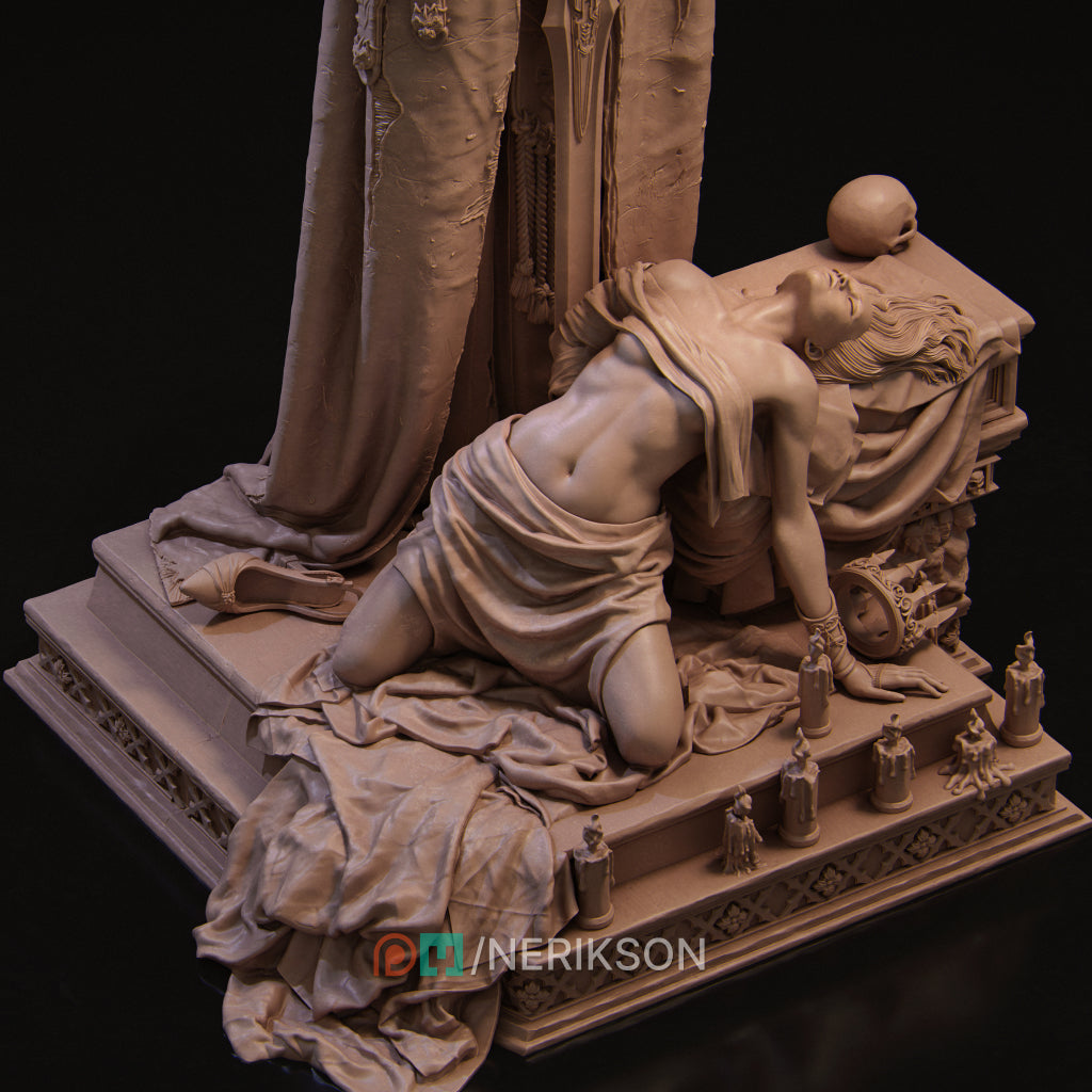 Dark Ending | 32mm–140mm | 3D Printed Figure | Art Piece | Nerikson | Nerdy Creations