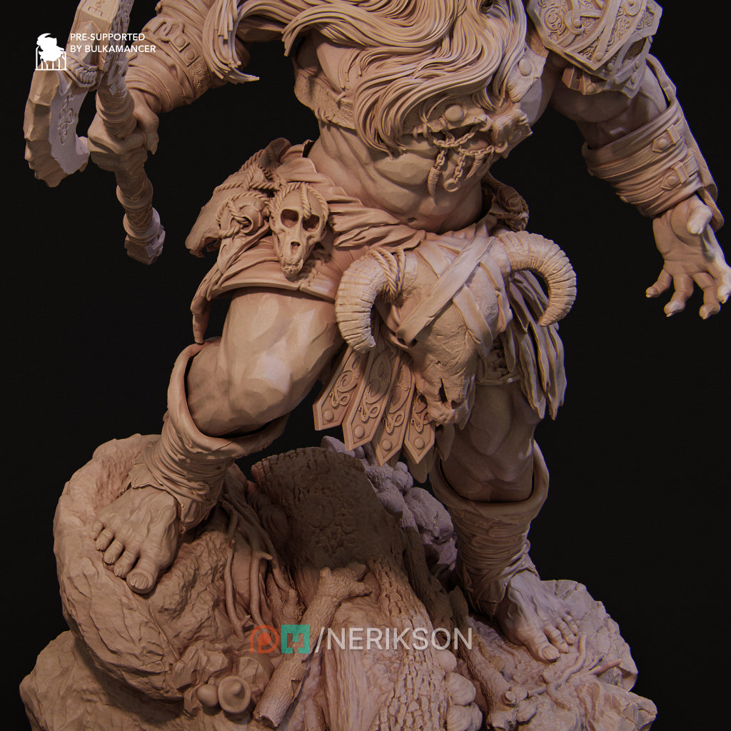 Korlgar, the Stone Giant | 32mm–140mm | 3D Printed Figure | Art Piece | Nerikson | Nerdy Creations