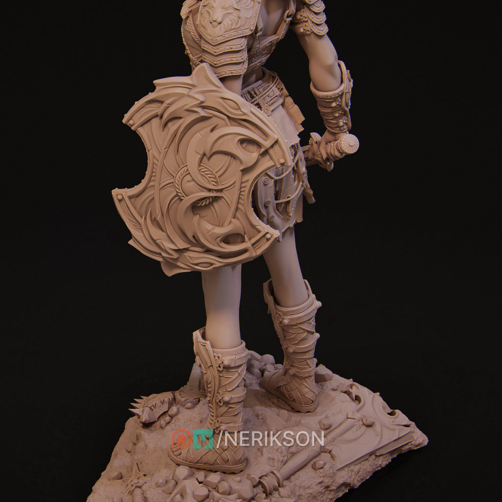 Reika the Gladiator | 32mm–140mm | 3D Printed Figure | Art Piece | Nerikson | Nerdy Creations