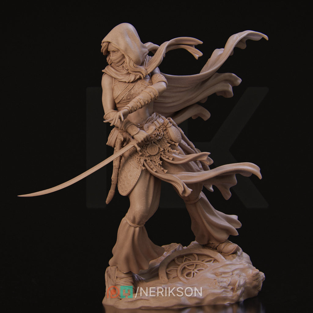 Warrior of the Sands | 32mm–140mm | 3D Printed Figure | Art Piece | Nerikson | Nerdy Creations